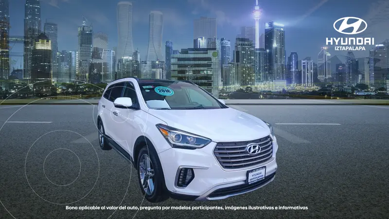 Foto Hyundai Santa Fe V6 Limited Tech usado (2018) color Blanco precio $259,900