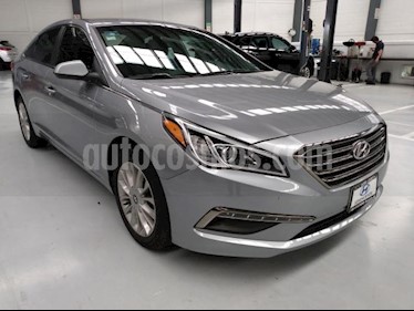 foto Hyundai Sonata 4P GLS 2.4L TA A/AC. RA-17 usado (2016) color Gris precio $229,000
