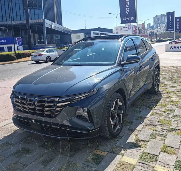 Foto Hyundai Tucson Limited Tech usado (2022) color Azul financiado en mensualidades(enganche $96,580 mensualidades desde $9,524)