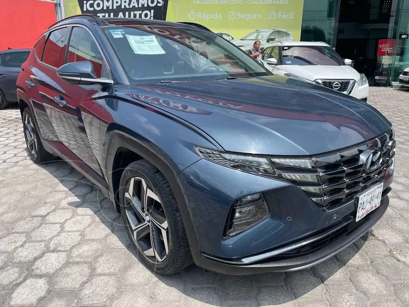 Foto Hyundai Tucson Limited Tech usado (2022) color Azul financiado en mensualidades(enganche $123,625 mensualidades desde $10,438)