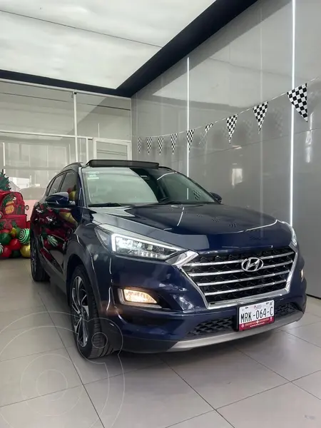 Foto Hyundai Tucson Limited Tech usado (2020) color Azul financiado en mensualidades(enganche $140,865 mensualidades desde $5,927)