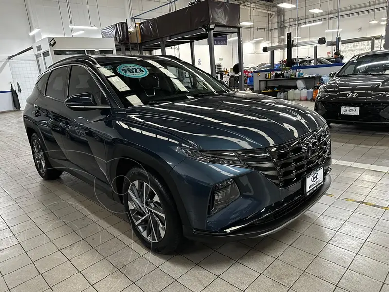 Foto Hyundai Tucson GLS Premium usado (2023) color Azul financiado en mensualidades(enganche $196,460 mensualidades desde $8,266)