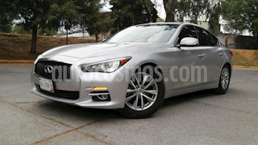 Infiniti Q50 4P PERFECTION V6 TA GPS SISTEMA DE AUTOFRENADO RA usado (2016) color Plata precio $310,000
