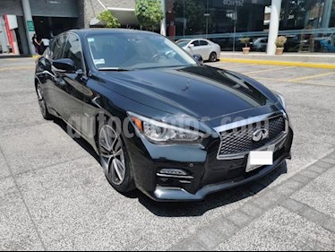 foto Infiniti Q50 4P HIBRIDO V6 TA GPS SISTEMA DE AUTOFRENADO RA-19 usado (2016) color Negro precio $360,000