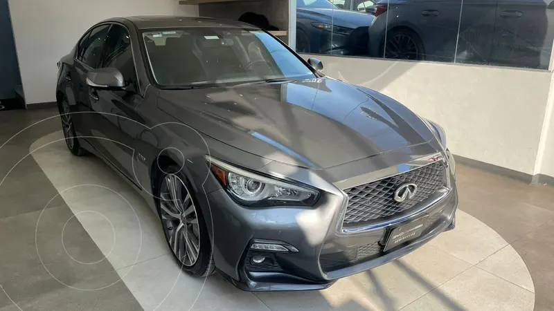 Foto Infiniti Q50 Hybrid usado (2021) color Gris financiado en mensualidades(enganche $202,730 mensualidades desde $8,709)