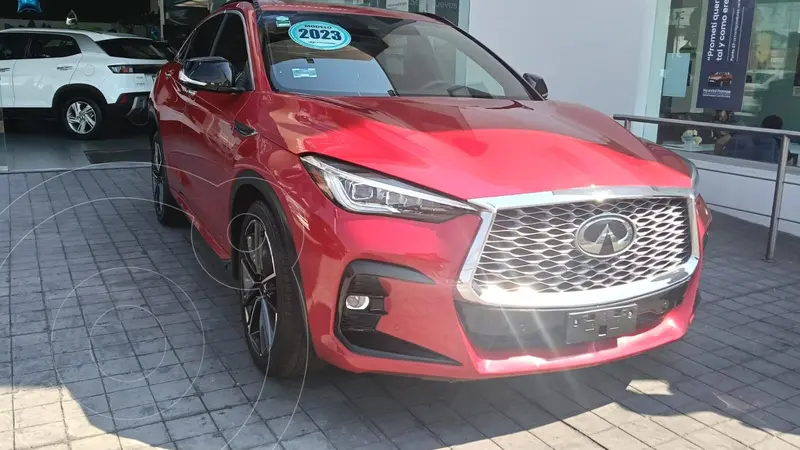 Foto Infiniti QX55 Essential usado (2023) color Rojo financiado en mensualidades(enganche $292,600 mensualidades desde $12,311)
