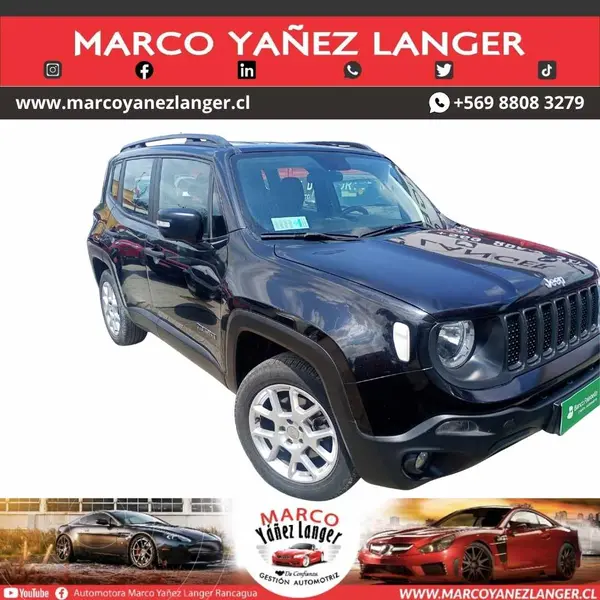 Foto Jeep Renegade 1.8L Sport LX usado (2022) color Negro precio $13.590.000