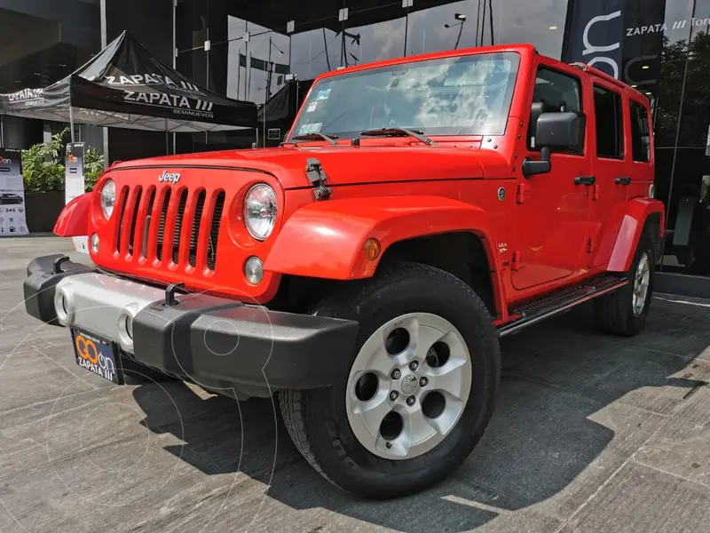 Foto Jeep Wrangler Unlimited Unlimited Sahara 4x4 3.6L Aut usado (2015) color Rojo financiado en mensualidades(enganche $153,750 mensualidades desde $25,256)