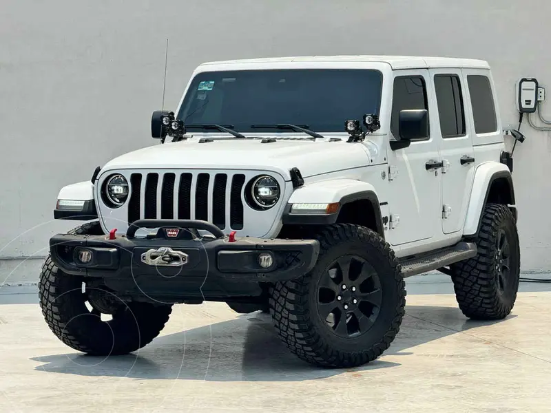 Foto Jeep Wrangler Unlimited Unlimited Sahara Mild-Hybrid Aut usado (2021) color Blanco financiado en mensualidades(enganche $183,800 mensualidades desde $14,336)