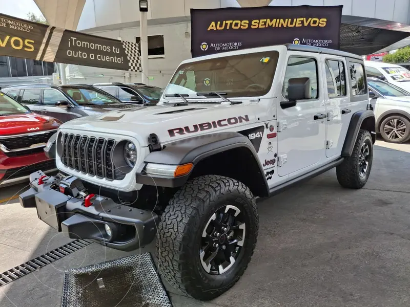 Foto Jeep Wrangler Unlimited Rubicon usado (2024) color Blanco financiado en mensualidades(enganche $218,000 mensualidades desde $25,440)