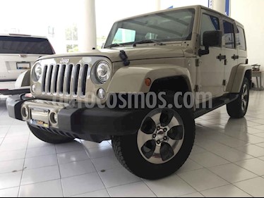 Foto venta Auto usado Jeep Wrangler JK Sahara 4x4 3.6L Aut (2018) color Crema precio $599,000