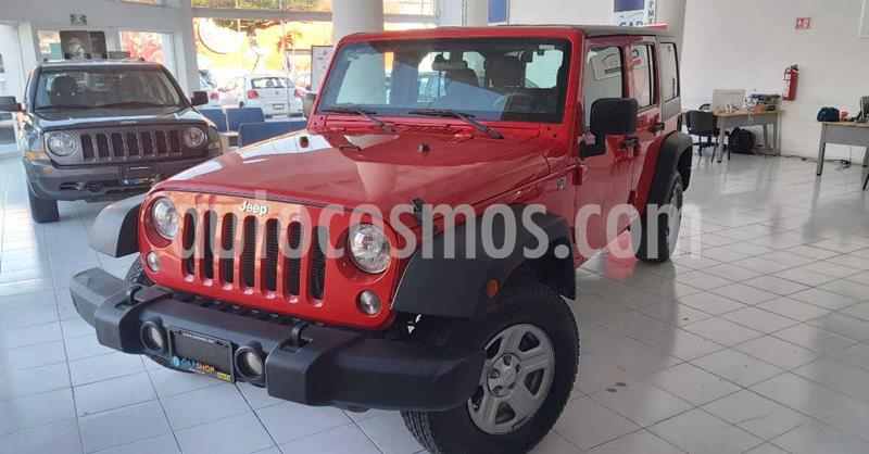 Jeep Wrangler 5p Unlimited Sport V6/3.6 Aut usado (2018) color Rojo precio $429,900