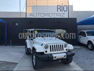 foto Jeep Wrangler Sahara 4x4 3.6L Aut usado (2015) color Blanco precio $447,000