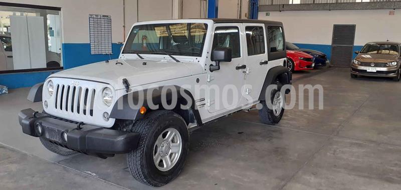 Jeep Wrangler Unlimited Sport 4x4 3.6L Aut usado (2018) color Blanco precio $419,900