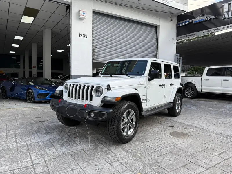 Foto Jeep Wrangler Sahara 4x4 3.6L Aut usado (2018) color Blanco precio $659,000