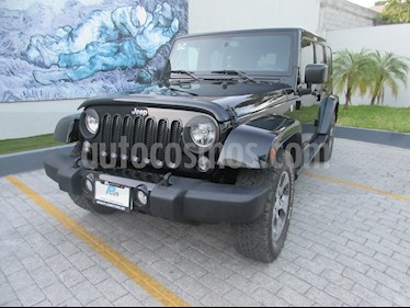 foto Jeep Wrangler Unlimited Sahara 4x4 3.6L Aut usado (2017) color Negro precio $538,000