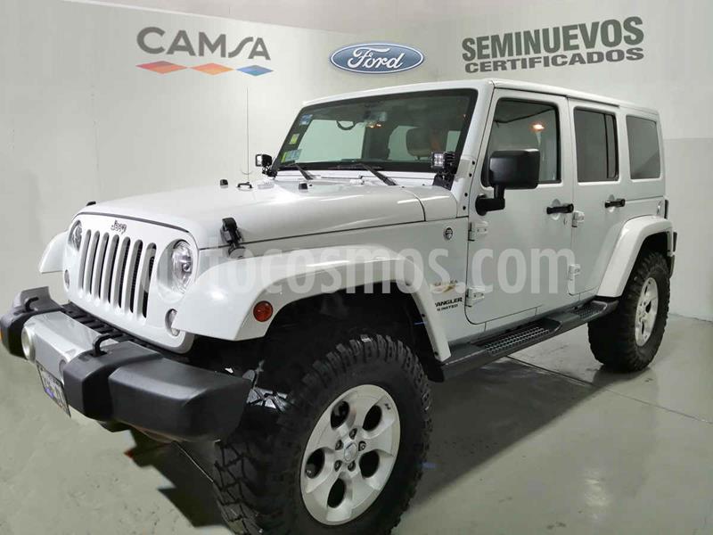 foto Jeep Wrangler Unlimited JK Sahara 4x4 3.6L Aut usado (2014) color Blanco precio $479,000