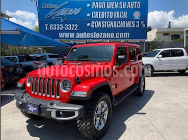Jeep Wrangler Unlimited Sahara Mild-Hybrid Aut usado (2020) color Rojo precio $864,900