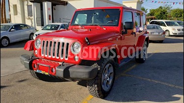Foto venta Auto usado Jeep Wrangler Sahara 4x4 3.6L Aut (2018) color Rojo precio $579,000
