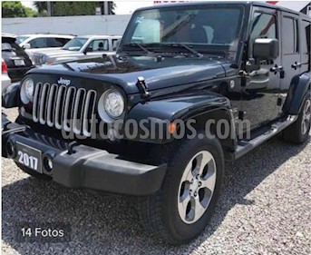 foto Jeep Wrangler Sahara 4x4 3.6L Aut usado (2017) color Negro precio $650,000