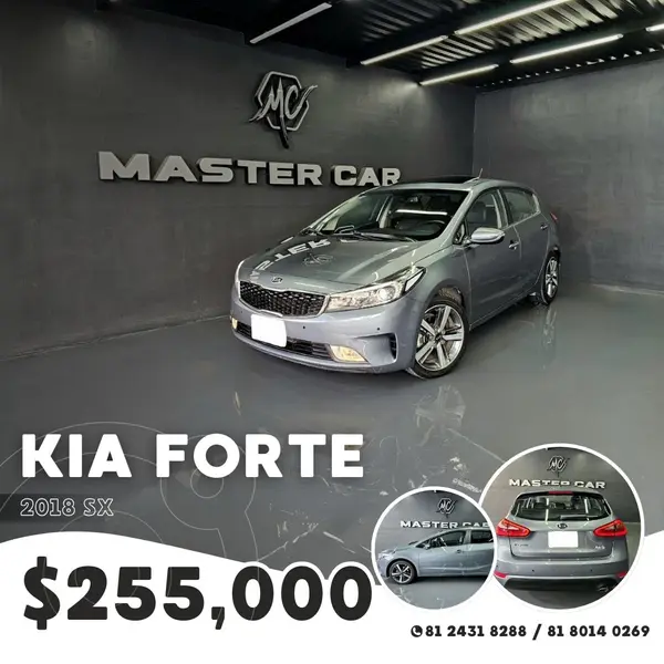Foto Kia Forte Sedan SX Aut usado (2018) color Azul Claro precio $255,000