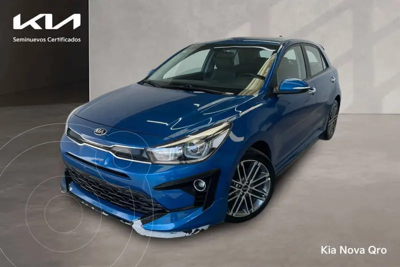 Foto Kia Rio Hatchback S Pack usado (2021) color Azul financiado en mensualidades(enganche $79,025 mensualidades desde $6,784)