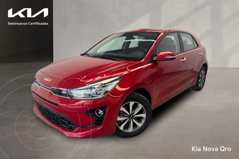 Foto Kia Rio Hatchback EX Aut usado (2023) color Rojo financiado en mensualidades(enganche $83,112 mensualidades desde $7,135)