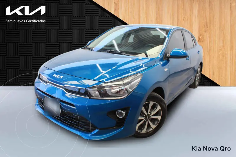 Foto Kia Rio Sedan LX Aut usado (2023) color Azul financiado en mensualidades(enganche $80,000 mensualidades desde $5,850)