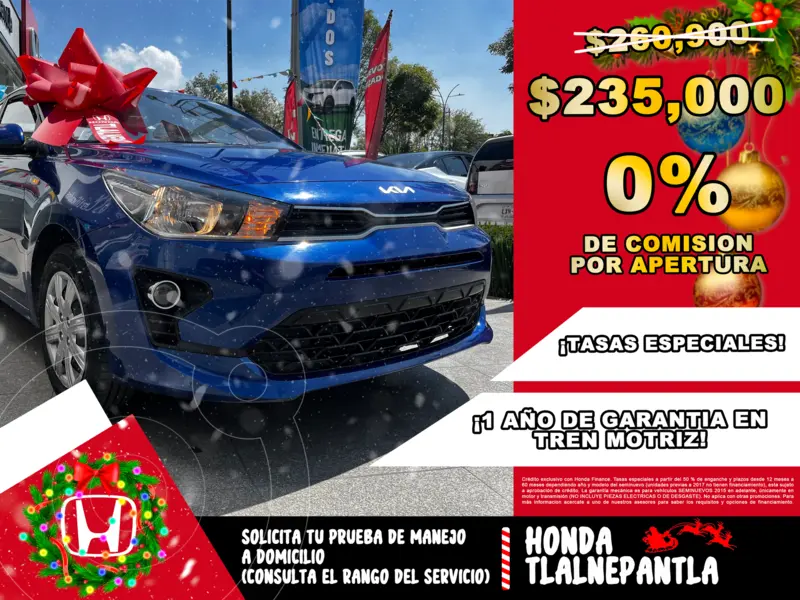 Foto Kia Rio Sedan L  Aut usado (2023) color Azul financiado en mensualidades(enganche $98,230 mensualidades desde $4,133)