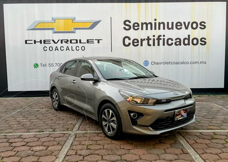 Foto Kia Rio Sedan LX usado (2021) color Gris financiado en mensualidades(enganche $76,077 mensualidades desde $5,069)