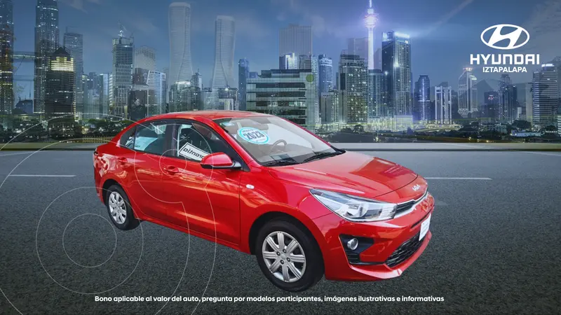 Foto Kia Rio Sedan L  Aut usado (2023) color Rojo precio $219,900