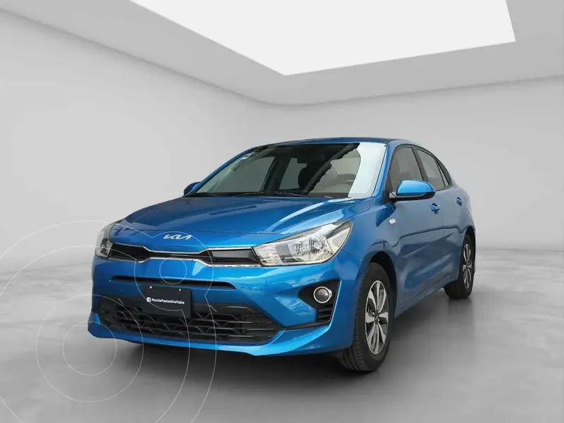 Foto Kia Rio Sedan EX Aut usado (2023) color Azul financiado en mensualidades(enganche $73,575 mensualidades desde $5,629)