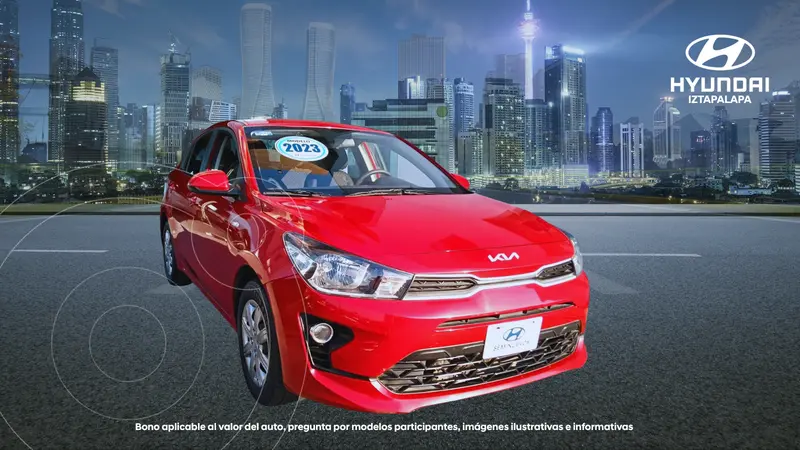 Foto Kia Rio Sedan L  Aut usado (2023) color Rojo precio $219,900