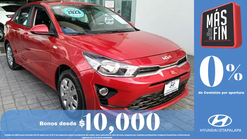 Foto Kia Rio Sedan L  Aut usado (2023) color Rojo precio $229,900