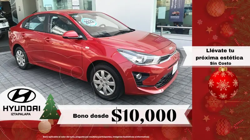 Foto Kia Rio Sedan L  Aut usado (2023) color Rojo financiado en mensualidades(enganche $91,918 mensualidades desde $3,867)