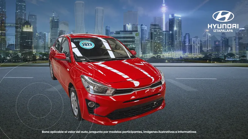 Foto Kia Rio Sedan L  Aut usado (2023) color Rojo precio $219,900
