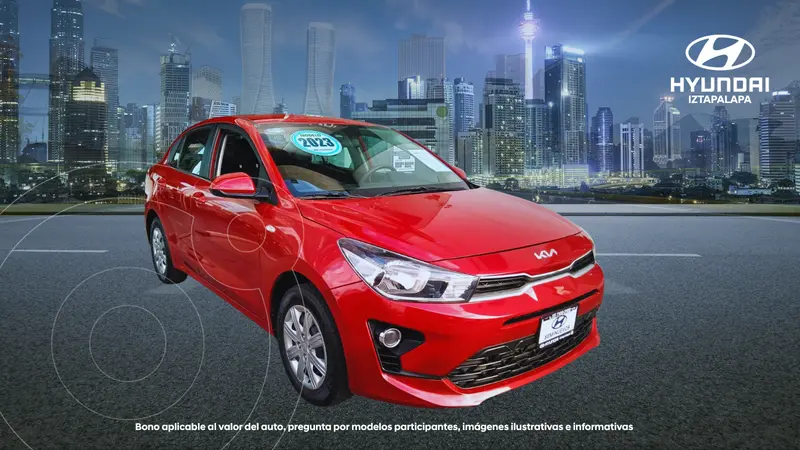 Foto Kia Rio Sedan L  Aut usado (2023) color Rojo precio $219,900