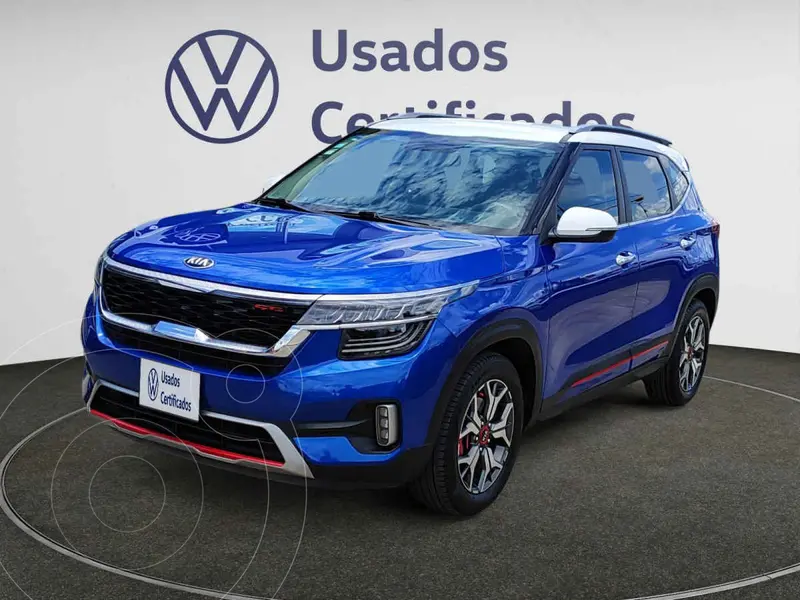 Foto Kia Seltos GT Line usado (2021) color Azul financiado en mensualidades(enganche $90,170 mensualidades desde $6,898)