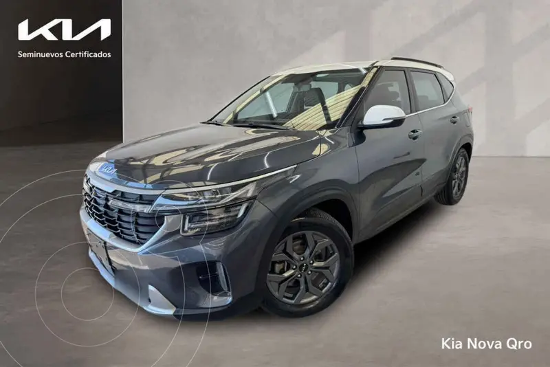 Foto Kia Seltos EX Pack usado (2024) color Gris financiado en mensualidades(enganche $116,630 mensualidades desde $10,012)