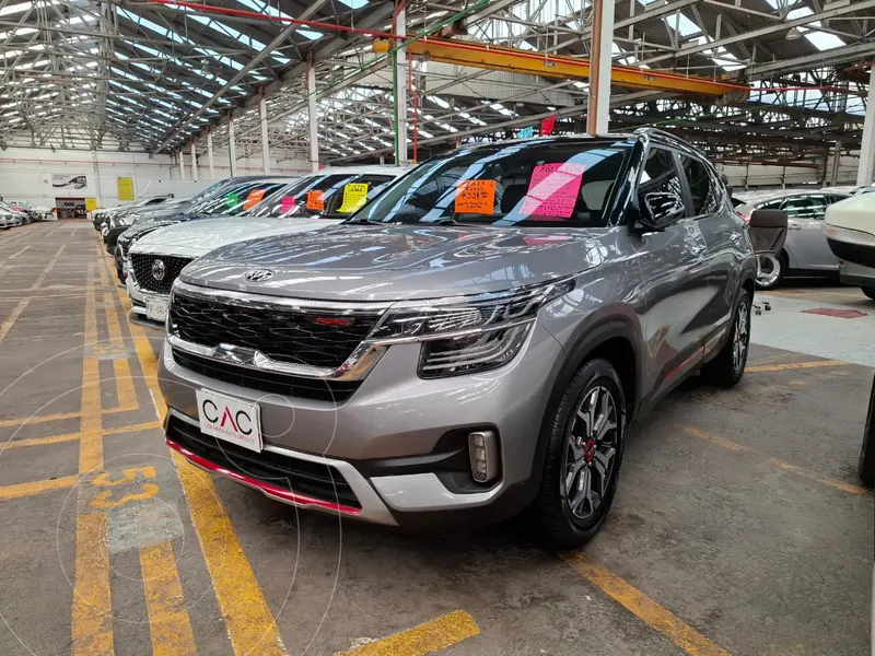 Foto Kia Seltos GT Line Aut usado (2021) color Gris Hierro financiado en mensualidades(enganche $83,700 mensualidades desde $7,600)