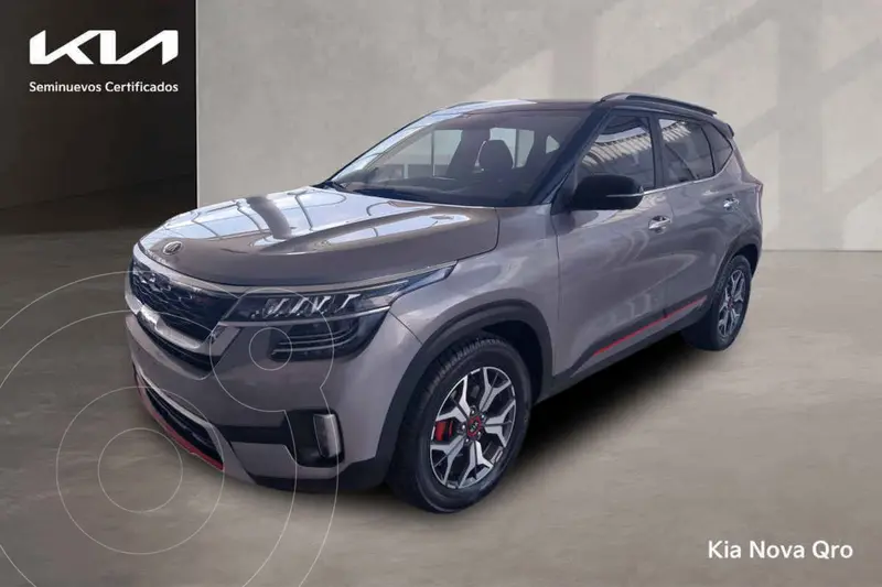 Foto Kia Seltos GT Line Aut usado (2020) color Gris financiado en mensualidades(enganche $86,928 mensualidades desde $7,462)