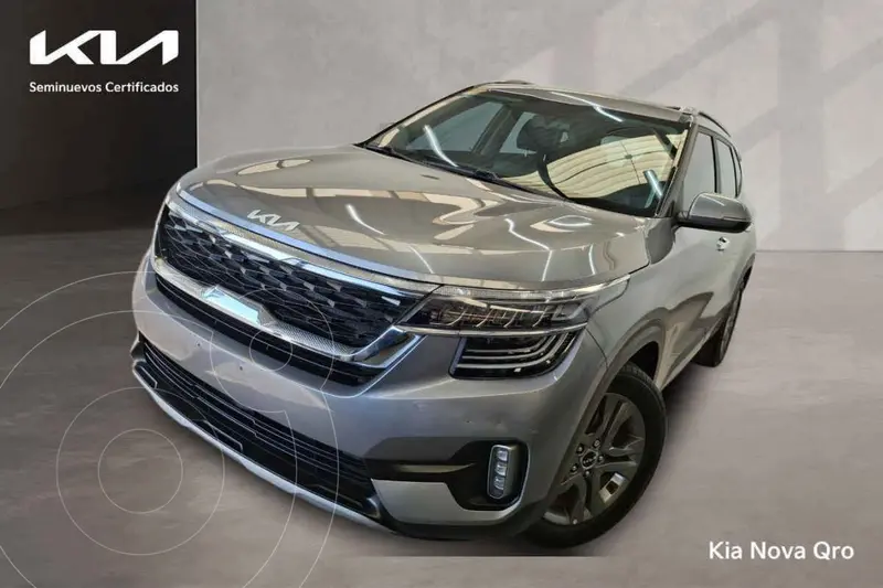 Foto Kia Seltos SX usado (2022) color Gris financiado en mensualidades(enganche $106,002 mensualidades desde $9,100)