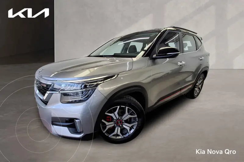 Foto Kia Seltos GT Line usado (2021) color Gris financiado en mensualidades(enganche $91,288 mensualidades desde $7,836)