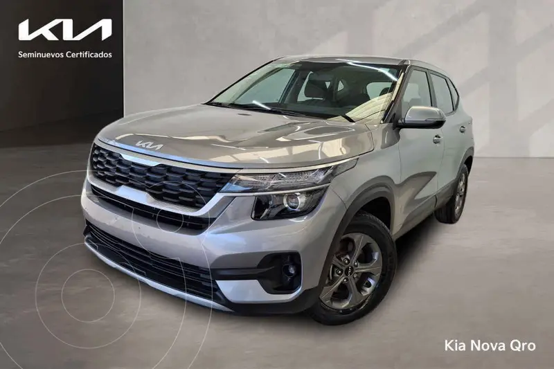 Foto Kia Seltos EX Aut usado (2023) color Gris financiado en mensualidades(enganche $98,100 mensualidades desde $8,421)