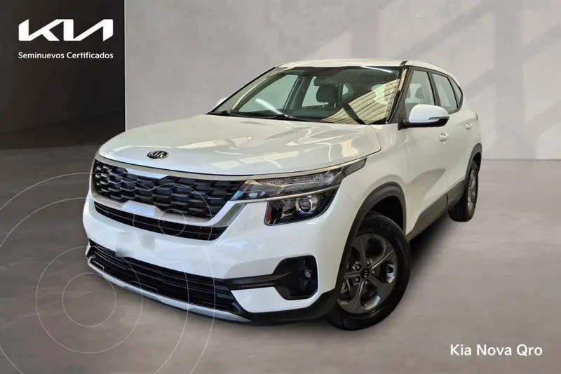 Foto Kia Seltos EX usado (2021) color Blanco financiado en mensualidades(enganche $84,475 mensualidades desde $7,252)