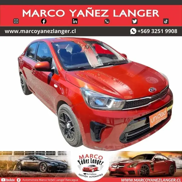 Foto Kia Soluto 1.4L LX usado (2020) color Rojo precio $7.990.000