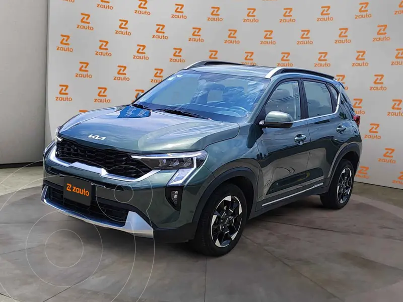 Foto Kia Sonet SX usado (2024) color Verde financiado en mensualidades(enganche $105,158 mensualidades desde $8,045)
