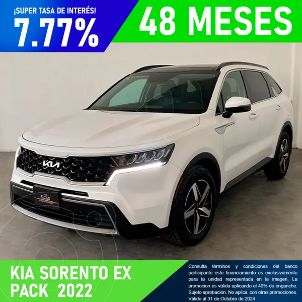 Foto Kia Sorento EX Pack usado (2022) color Blanco precio $659,000