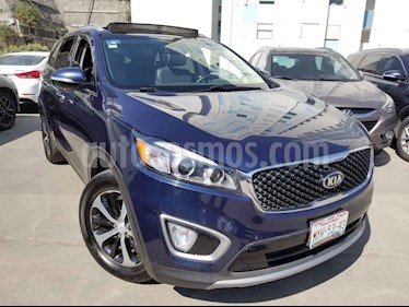 Kia Sorento 5 pts. EX PACK, V6 TA A/AC, Piel QCP GPS 7 pas. R usado (2016) color Azul precio $340,000