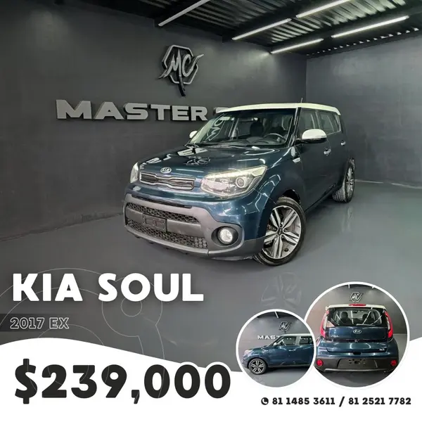 Foto Kia Soul EX Aut usado (2017) color Azul precio $239,000